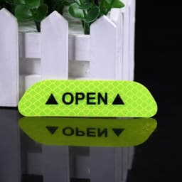 4Pcs/Set Car sticker Door Safety Warning Reflective Stickers Reflective Strip Warning Luminous Universal Accessories
