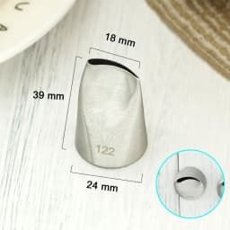 #122 Korea Bean Paste Flower Pastry Nozzle Rose Petal Piping Nozzles For Confectionery Cake Decorating Tools Bakery Accessories