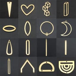 10pcs/lot 316 Stainless Steel Different Geometric DIY Earring Connectors Findings Charm Pendant Wholesale  OEM Order Accepted