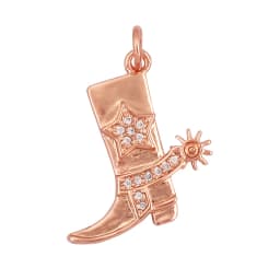 Cowboy Boots Sports Baseball Dumbbell Yoga Men's Zirconia Paved Cloth Charm Pendant,18K Gold Necklace Craft Jewelry Supply L99