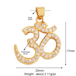 Cowboy Boots Sports Baseball Dumbbell Yoga Men's Zirconia Paved Cloth Charm Pendant,18K Gold Necklace Craft Jewelry Supply L99