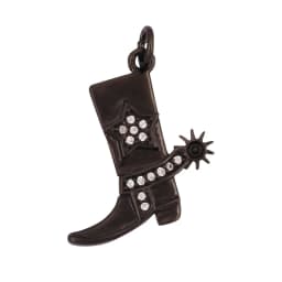 Cowboy Boots Sports Baseball Dumbbell Yoga Men's Zirconia Paved Cloth Charm Pendant,18K Gold Necklace Craft Jewelry Supply L99