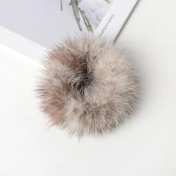 Hair Band 100% Real Genuine Mink Hair Rope Scrunchie Rope Ponytail Tail Stripe Wrist Band Vintage Elastic Headdress Hair Band