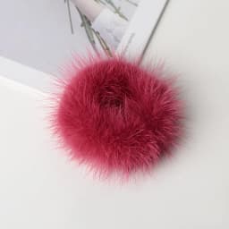 Hair Band 100% Real Genuine Mink Hair Rope Scrunchie Rope Ponytail Tail Stripe Wrist Band Vintage Elastic Headdress Hair Band