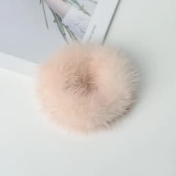 Hair Band 100% Real Genuine Mink Hair Rope Scrunchie Rope Ponytail Tail Stripe Wrist Band Vintage Elastic Headdress Hair Band