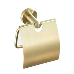 Toilet Paper Holder Brushed Gold Stainless Steel Pendant Paper Hooks Towel Rack Paper Roll Holder Hardware With Cover MJ