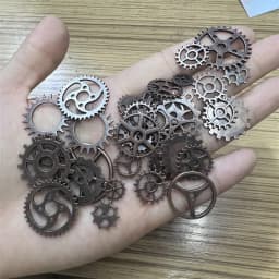 30pcs Mixed Antique Steampunk Cogs & Gears Charms DIY Pendant Charms Jewelry Making Vintage Bracelets Craft Metal Zinc Alloy