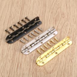 4pcs Hinges + 24 screw Rounded Long 6 Holes Silver/Antique bronze/Gold 65*15mm Retro Decor Chest Wood Jewelry Box 90/180 Degree