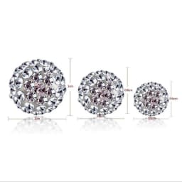High Quality 925 Sterling Silver Rhinestones Crystal Ball Stud Earring Bead Jewelry 10mm 8mm 6mm Stud Earring For Female Jewelry