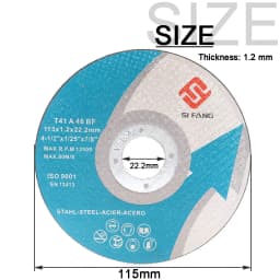115mm Cutting Wheel Ultra Thin Metal & Stainless Steel Cut-Off Blade for Angle Grinder Fiber Cutter Metalworking Tool 2-50Pcs
