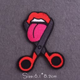 Punk Patch For Clothing Thermoadhesive Patches Diy Skull Embroidery Patch Iron On Patches On Clothes Stickers DIY Applique