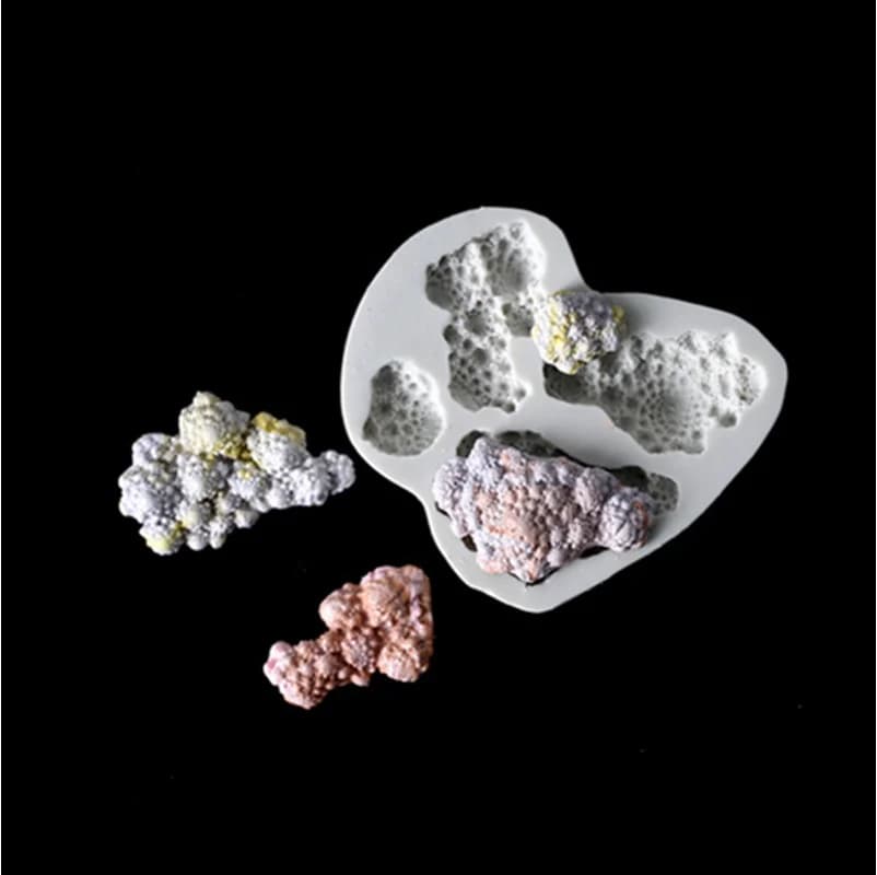 3D Coral Molding Liquid Silicone Mold DIY Cake Chocolate Baking Accessories Soft Clay Making Tool