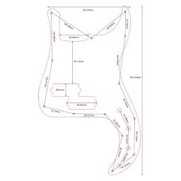 Feiman Custom Guitar Pickgaurd - For Deluxe P Bass Guitar Pickguard Scratch Plate ,