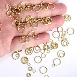3-12mm Gold Silver Color Loops Open Jump Rings Metal Split Rings Connectors For Diy Jewelry Finding Making Accessories Supplies