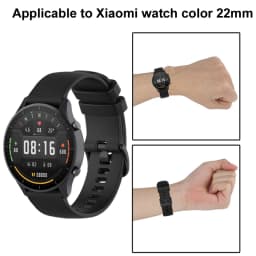 22mm Silicone Band Strap for Xiaomi Mi Watch Color Replacement Bracelet Breathable Sports Bands For Watch Accessories