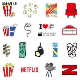 10/30/50PCS New Movie Party Graffiti Stickers Suitcase Guitar Sticker DIY Toy Car Laptop Phone Notebook Guitar Decals Sticker F5