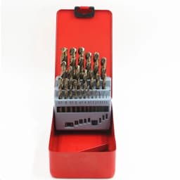 25Pcs 1-13mm M35 HSS-Co Cobalt Straight Shank Twist Drill Bits Set Metal Drilling Hole For Wood Stainless Steel Iron Aluminum