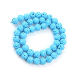 Wholesale Natural Volcanic Lava Stone Beads Round Loose Spacer Bead For Jewelry Making DIY Bracelert Accessories 4 6 8 10mm 15''