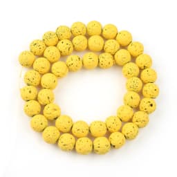Wholesale Natural Volcanic Lava Stone Beads Round Loose Spacer Bead For Jewelry Making DIY Bracelert Accessories 4 6 8 10mm 15''