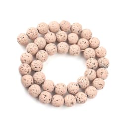 Wholesale Natural Volcanic Lava Stone Beads Round Loose Spacer Bead For Jewelry Making DIY Bracelert Accessories 4 6 8 10mm 15''