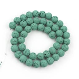 Wholesale Natural Volcanic Lava Stone Beads Round Loose Spacer Bead For Jewelry Making DIY Bracelert Accessories 4 6 8 10mm 15''