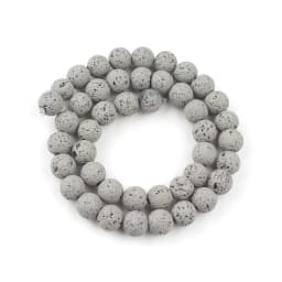 Wholesale Natural Volcanic Lava Stone Beads Round Loose Spacer Bead For Jewelry Making DIY Bracelert Accessories 4 6 8 10mm 15''