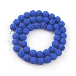 Wholesale Natural Volcanic Lava Stone Beads Round Loose Spacer Bead For Jewelry Making DIY Bracelert Accessories 4 6 8 10mm 15''