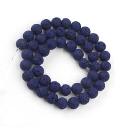 Wholesale Natural Volcanic Lava Stone Beads Round Loose Spacer Bead For Jewelry Making DIY Bracelert Accessories 4 6 8 10mm 15''