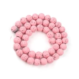 Wholesale Natural Volcanic Lava Stone Beads Round Loose Spacer Bead For Jewelry Making DIY Bracelert Accessories 4 6 8 10mm 15''