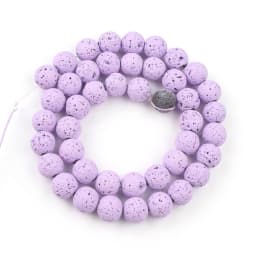 Wholesale Natural Volcanic Lava Stone Beads Round Loose Spacer Bead For Jewelry Making DIY Bracelert Accessories 4 6 8 10mm 15''