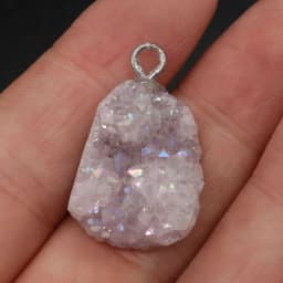 Natural Druzy Agates Pendants Charms Irregular Shape Stone DIY for Necklace or Jewelry Making Size 20x25-23x30mm