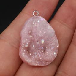 Natural Druzy Agates Pendants Charms Irregular Shape Stone DIY for Necklace or Jewelry Making Size 20x25-23x30mm