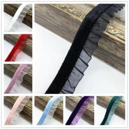 1 yard 15mm Velvet Elastic Hair Band Ribbon Lace Sewing Trim Handmade DIY #RoLi03
