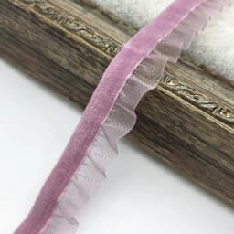 1 yard 15mm Velvet Elastic Hair Band Ribbon Lace Sewing Trim Handmade DIY #RoLi03