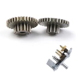 0.5M 10T-30T Double Gear DIY JGY-370 Motor Gearbox 15T-30T Repair Part