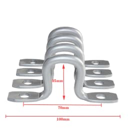 4pcs Pickup Truck Bed Box Link Cargo Tie Down Bracket Fixing Hook for Ford F150 Raptor Toyota Tundra Dodge Ram Chevrolet