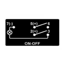 Rear Differential Lock Rocker Switch 5P On-Off Dual Blue Led Toggle Switch for the ARB/Carling/NARVA 4x4 Style, Car Accessories