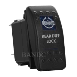 Rear Differential Lock Rocker Switch 5P On-Off Dual Blue Led Toggle Switch for the ARB/Carling/NARVA 4x4 Style, Car Accessories