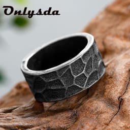 Dropshipping Cool Stuff Viking Githic Style Stainless Steel Geometry Ring Men Wedding Rings Womens Band Jewelry Boyfriend Gift