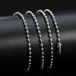 10Pcs/Lot 1.2/1.5/2/2.4/3/3.2/4/4.5/5/6mm Stainless Steel Bulk Ball Bead Chains For DIY Necklaces Jewelry Making Accessories