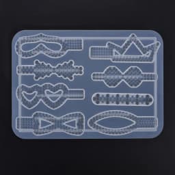 DIY Epoxy Resin Hair Clip Hairpin Silicone Mold Handmade Crystal Resin Casting Molds Resin Jewelry Making Resin Casting Moulds