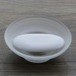 2025 New Soap Dish Round Glass Storage Box Clear Holder Accessories For Shower Bathroom Hotel
