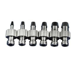Air Valve Pipe Dispensing Glue Subpackaging Syringe Barrel Luer Lock Adapter Fitting Connector Metal Nickel Plated Brass