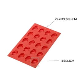 20 Cavity Mini Madeleine Tray Shell Shape Cake Mold Cookie Biscuit Baking Pan Handmade Soap Mould Kitchen Supplies Tools