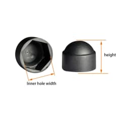 50Pcs M4 M5 M6 M8 M10 M12 Bolt Nut Dome Protection Caps Covers Exposed Hexagon Plastic