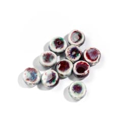 11# Multi-color Small Oblate Exquisite Ceramic Beads Jewelry Making Accessories #8A41620