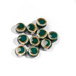 11# Multi-color Small Oblate Exquisite Ceramic Beads Jewelry Making Accessories #8A41620