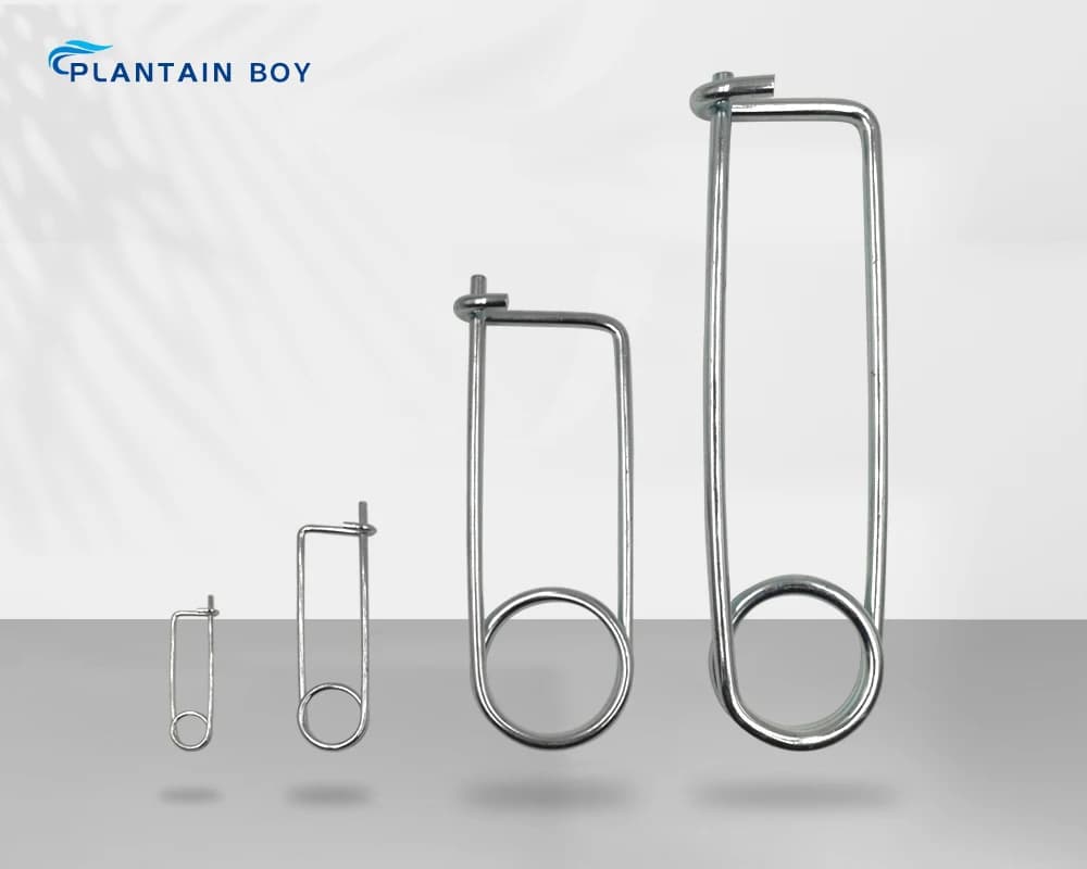 Large Stainless Steel Spring Clip Spring Wire Safety Lock Pins,Coiled Tension Safety Pin