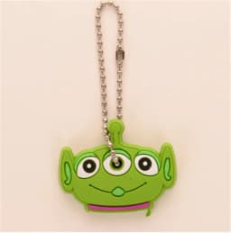 1PCS Silicone Motorcycle Key Case Cover Animal Cartoon Key Cover Cap PVC Soft Key Holder Key Chain For Girl Women Trinket Gift
