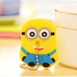 1PCS Silicone Motorcycle Key Case Cover Animal Cartoon Key Cover Cap PVC Soft Key Holder Key Chain For Girl Women Trinket Gift